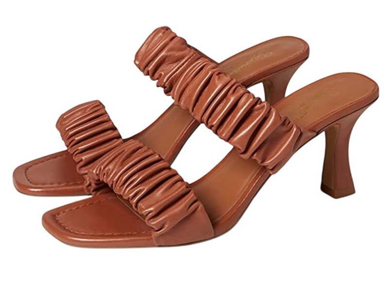 Seychelles Womens Leeward Heeled Sandals Us 6 Eu 36.5 Brown Leather Nib